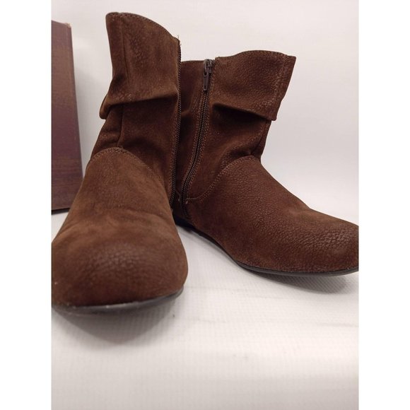 Women's Boots Roebuck And Co Slip Resistant Brown - Picture 1 of 10
